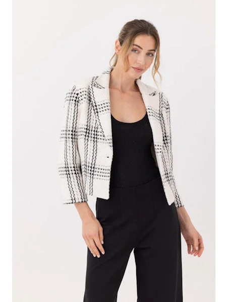 Geneva Jacket Winter Birch Plaid - Sundays Wool Jacket Cashmere Jacket Tweed Jacket