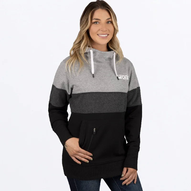 Women's Stripe Pullover Hoodie Bell Sleeve Stylish