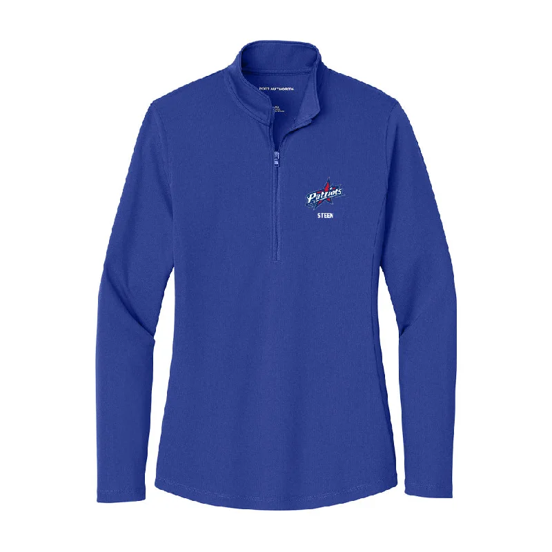 Francis Marion - NCAA Women's Track & Field : Emma Steen - Women's Lightweight Quarter Zip Jacket Notch Collar Peter Pan Collar Cowl Neck Francis Marion - NCAA Women's Track & Field : Emma Steen - Women's Lightweight Quarter Zip Jacket Notch Collar Peter Pan Collar Cowl Neck