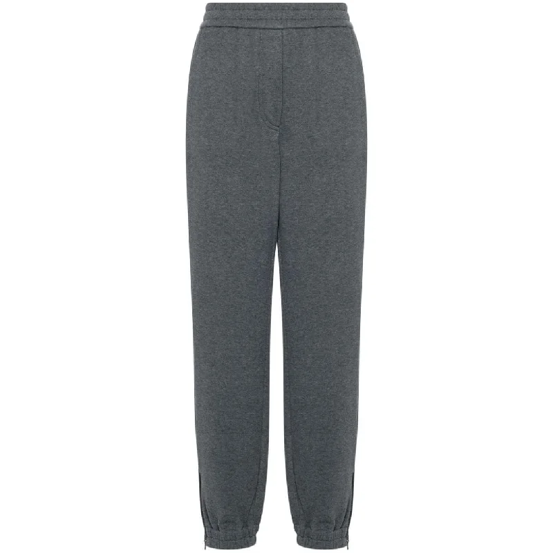 Brunello Cucinelli Trousers Grey Cropped Trousers Casual Linen