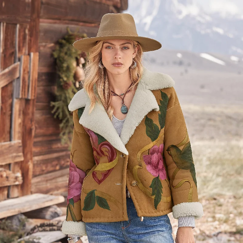 Primrose Shearling Jacket Oversized Jacket Tailored Jacket Straight Jacket