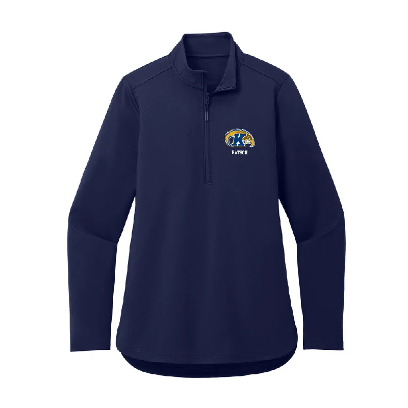 Kent State - NCAA Women's Basketball : Jenna Batsch - Women's Premium Quarter Zip Jacket Faux Fur Jacket Real Fur Jacket Shearling Jacket Kent State - NCAA Women's Basketball : Jenna Batsch - Women's Premium Quarter Zip Jacket Faux Fur Jacket Real Fur Jacket Shearling Jacket