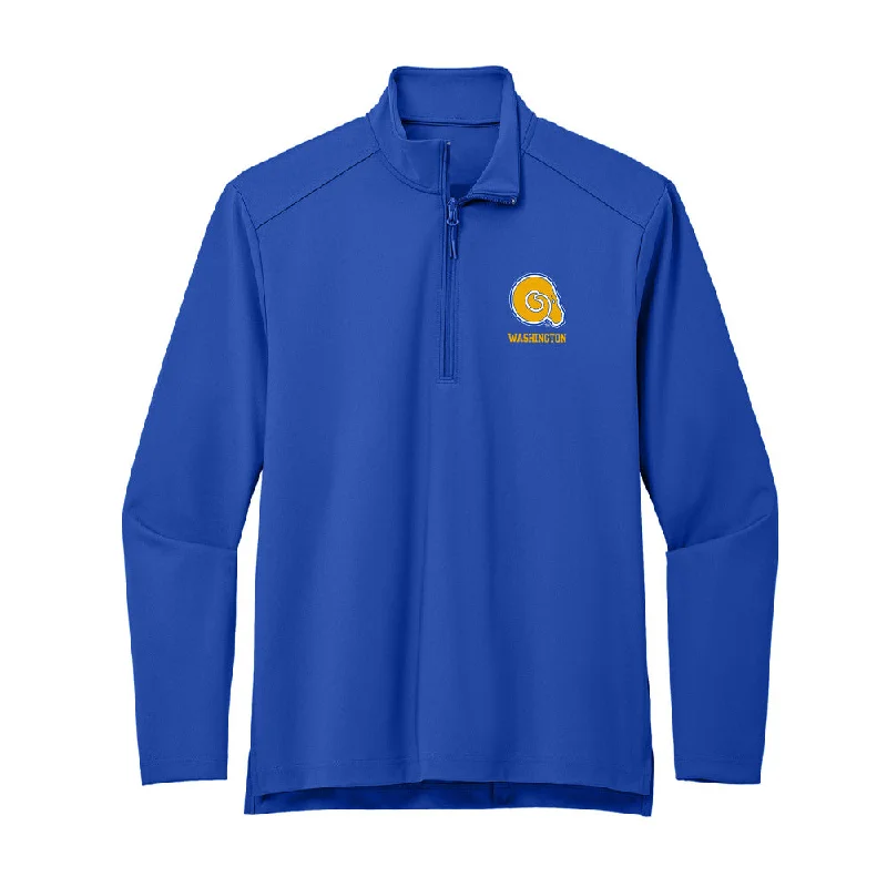Albany State - NCAA Women's Basketball : Quantrese Washington - Premium Quarter Zip Jacket Tiered Jacket Buttoned Jacket Zippered Jacket Albany State - NCAA Women's Basketball : Quantrese Washington - Premium Quarter Zip Jacket Tiered Jacket Buttoned Jacket Zippered Jacket
