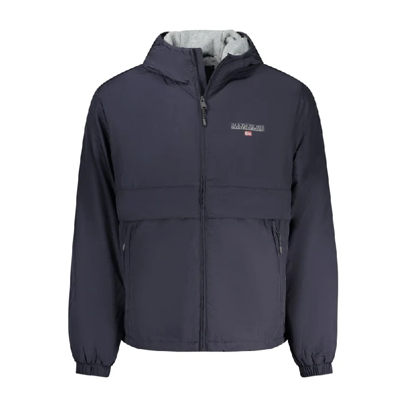 Blue Polyamide Jacket Insulated Jacket Fitted Jacket Loose Jacket