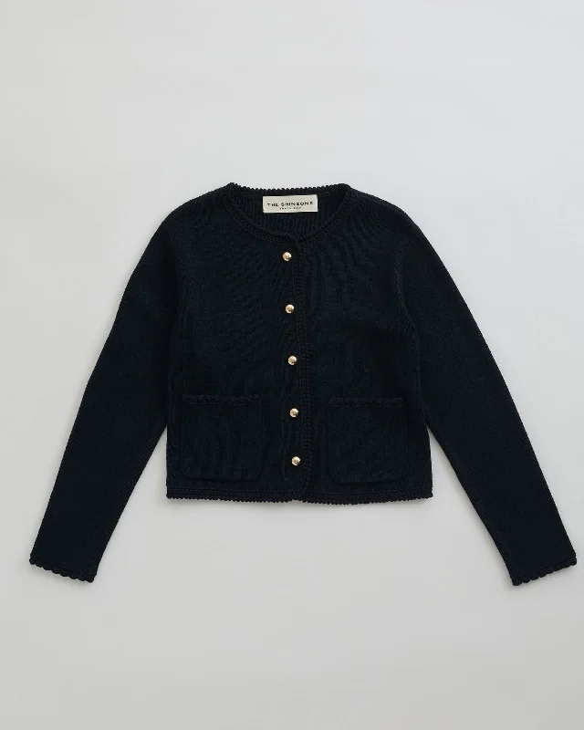 BOUCLE KNIT JACKET Plaid Jacket Tartan Jacket Houndstooth Jacket