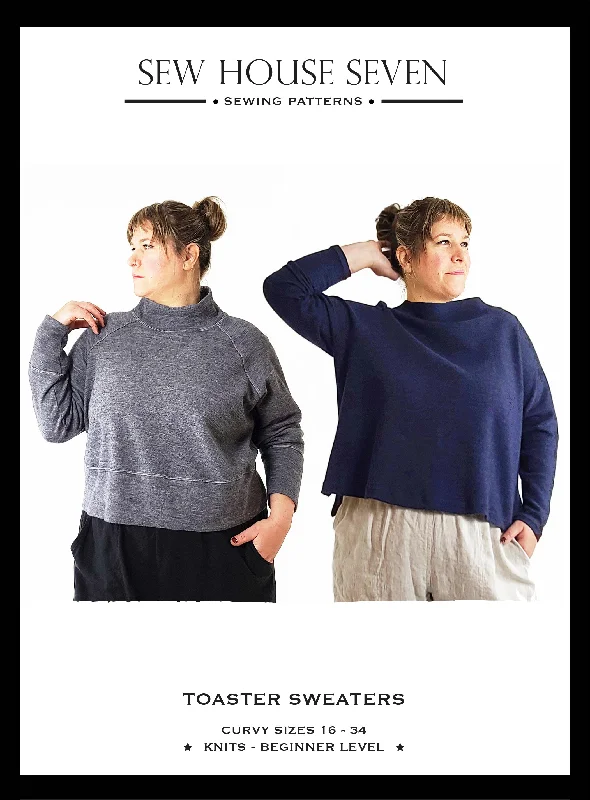 Toaster Sweaters - Curvy - Sewing Pattern | Sew House 7 Soft Cozy Warm