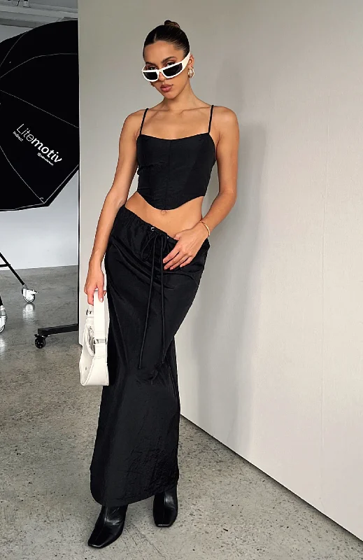 Songs Of Mine Maxi Skirt Black