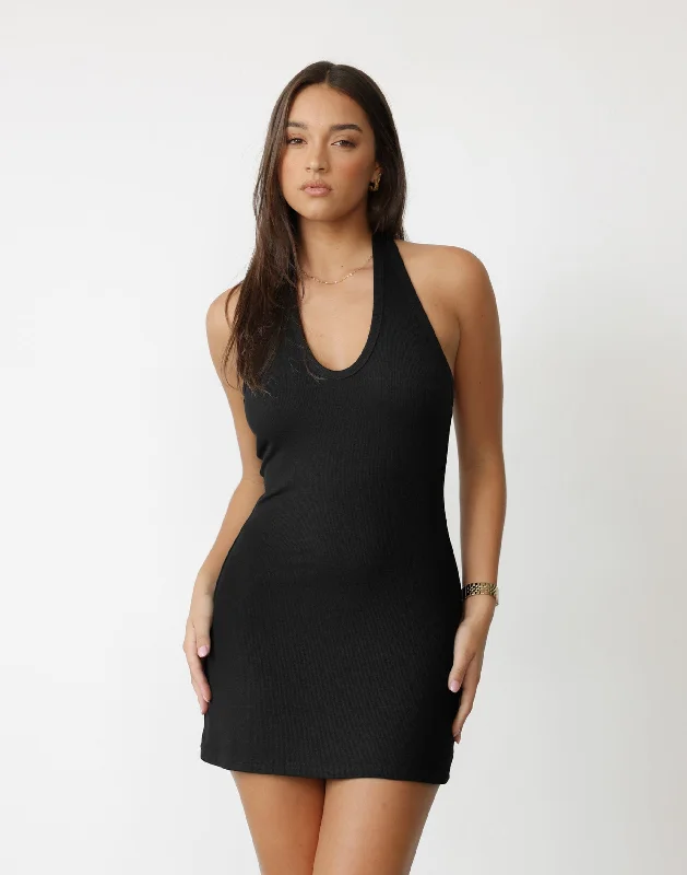 Arwen Mini Dress (Black)