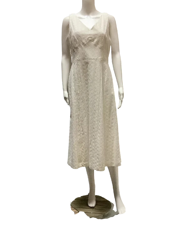 Calvin Klein White Lace Dress  Size: 10