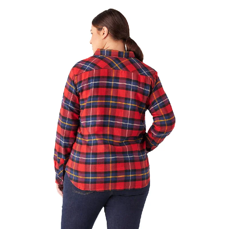 Dickies - Women's Long Sleeve Plaid Flannel Shirt (Plus Size) (FLW075A1D)