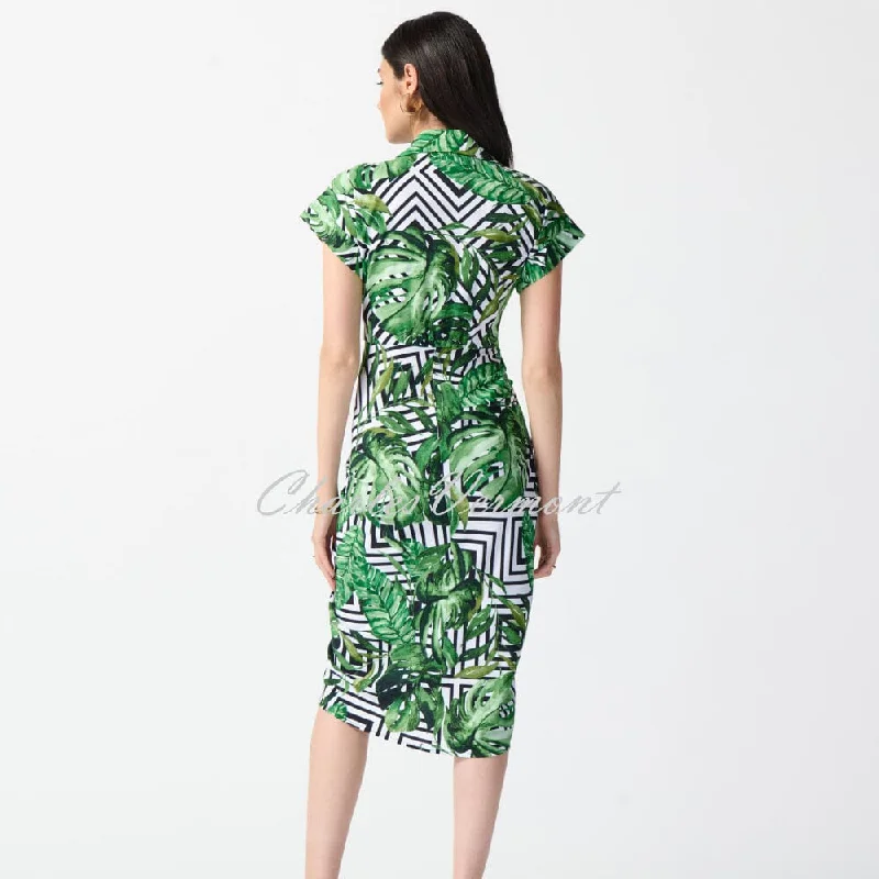 Joseph Ribkoff Palm Print Shirt Dress - Style 242033