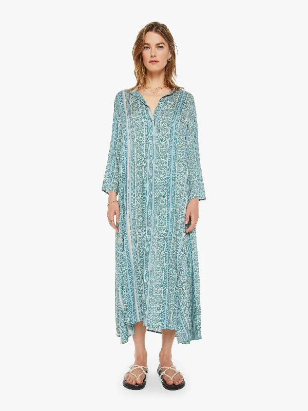 Natalie Martin Isobel Dress - Paisley Stripe Pool