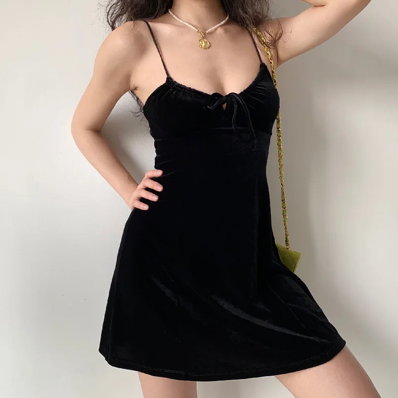 sexy velvet slip dress yv30555