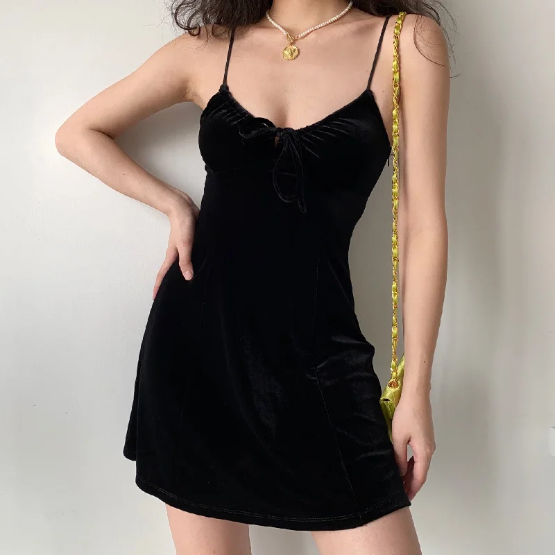 sexy velvet slip dress yv30555