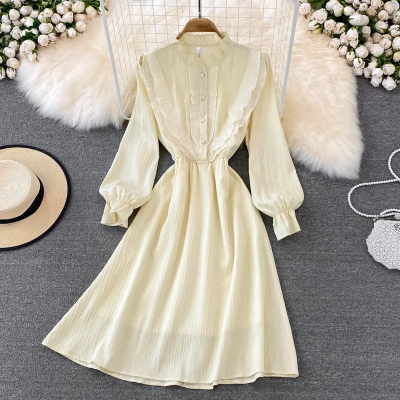 Sweet A Line Chiffon Short Dress Fashion Dress  10796