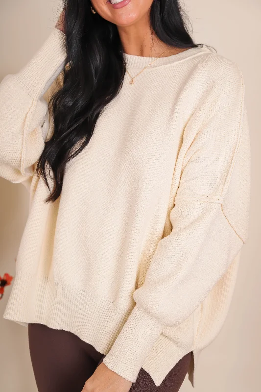 An Unpredictable Moment Sweater-Ivory