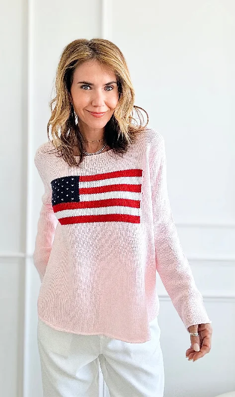 Flag Soft knit- Blush