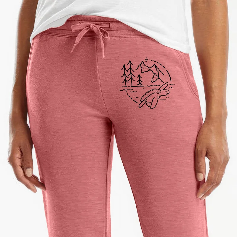 It's All Connected - Kemps Ridley Turtle - Women's Cali Wave Jogger Sweatpants