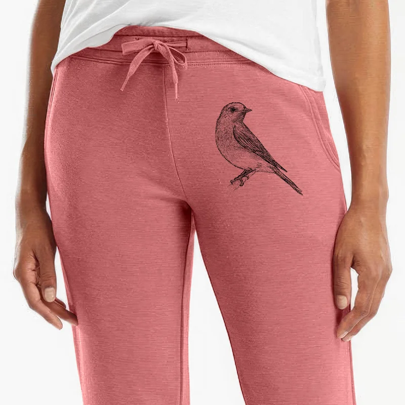 Eastern Bluebird - Sialia sialis - Women's Cali Wave Jogger Sweatpants