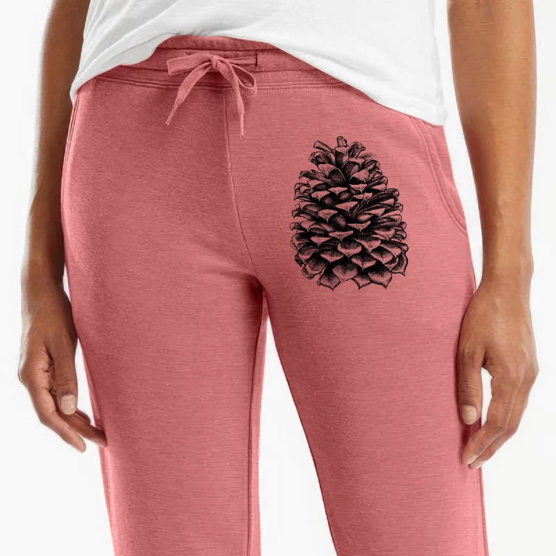 Pinus Jeffreyi - Jeffrey Pine Cone - Women's Cali Wave Jogger Sweatpants