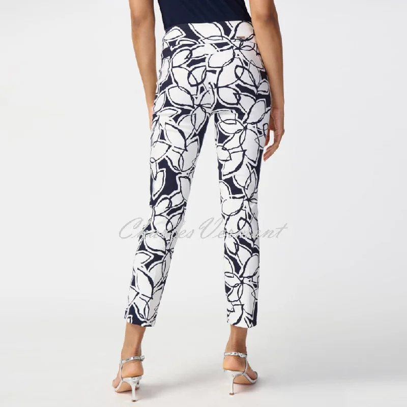 Joseph Ribkoff Leaf Print Trouser - Style 241270