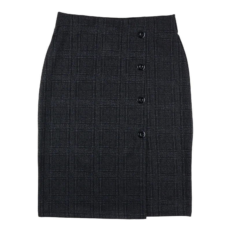 lily morgan Women's City Chic Patterned Button Skirt