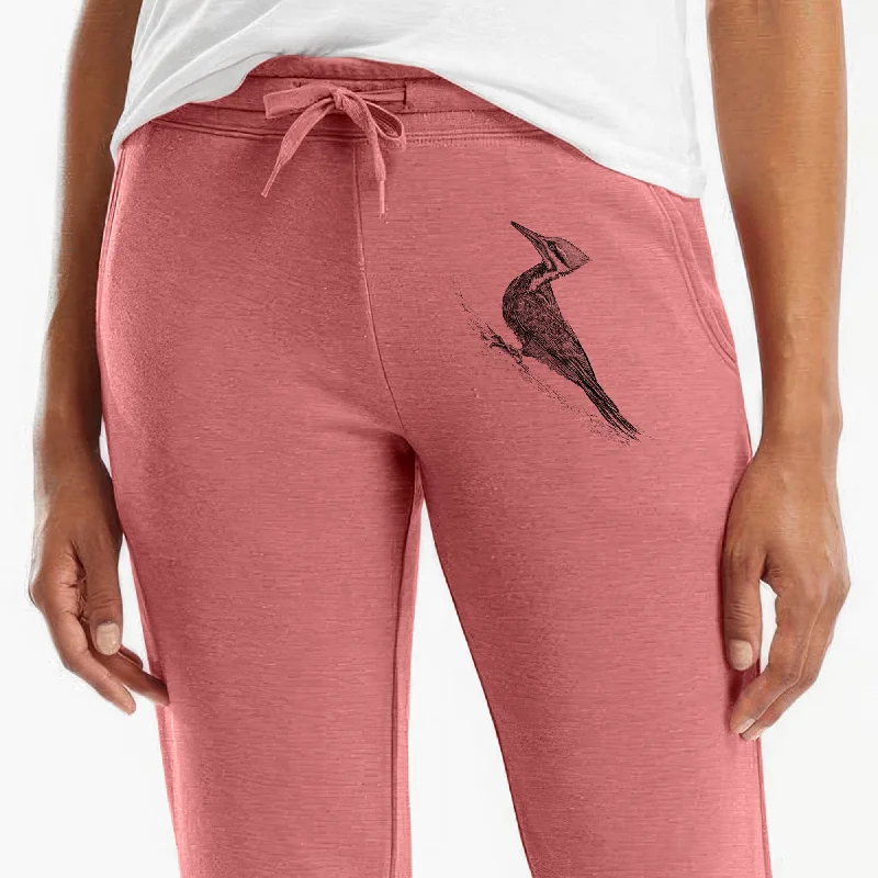 Pileated Woodpecker - Dryocopus pileatus - Women's Cali Wave Jogger Sweatpants