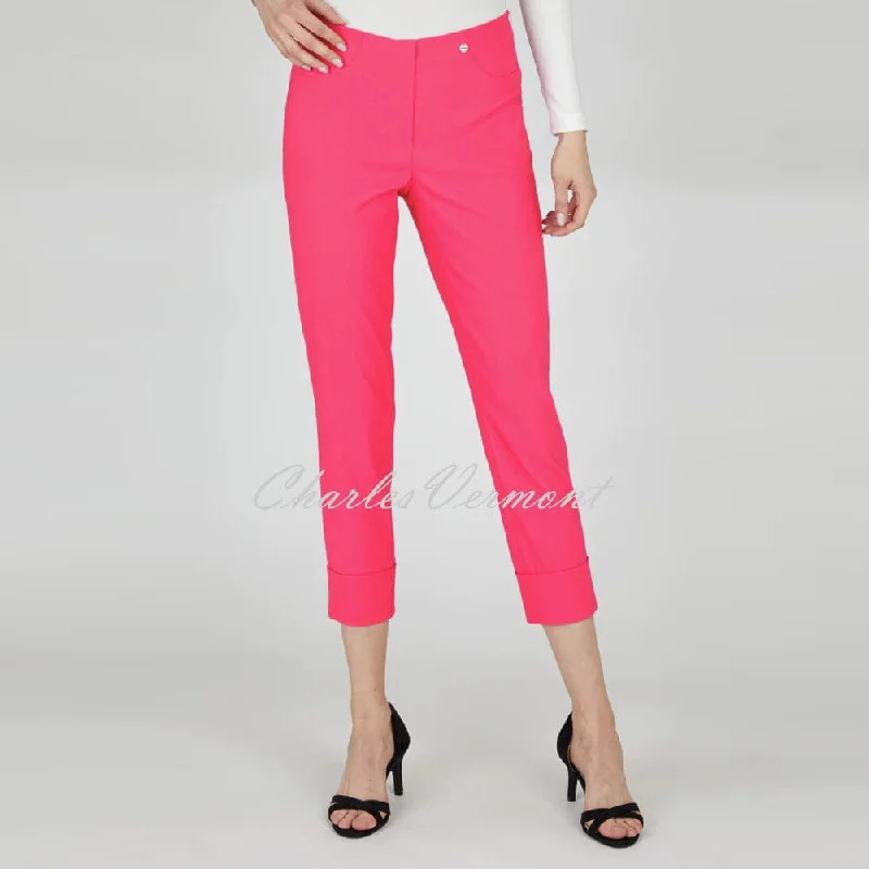 Robell Bella 09 - 7/8 Cropped Trouser 51568-5499-450 (Pink Azalea)