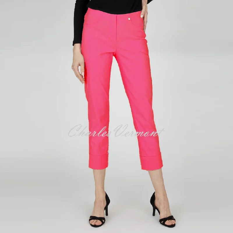 Robell Bella 09 - 7/8 Cropped Trouser 51568-5499-450 (Pink Azalea)