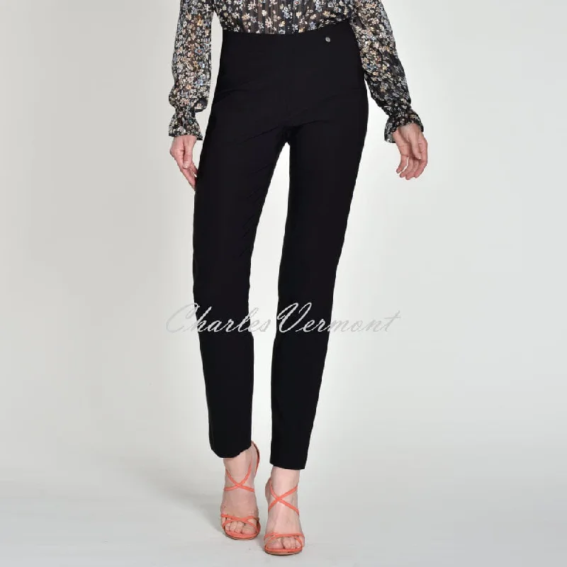 Robell Marie Trouser 51412-5499-90 (Black) - LONGER LENGTH 32.5''