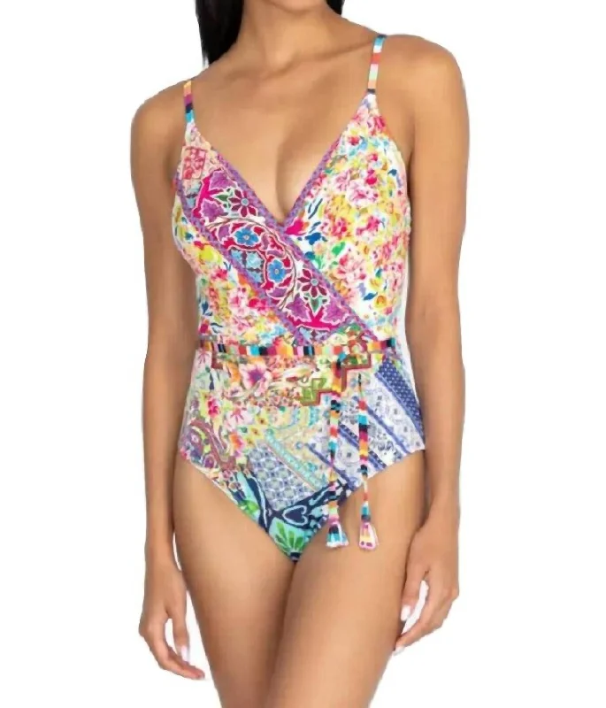 Locita Wrap One Piece In Multi