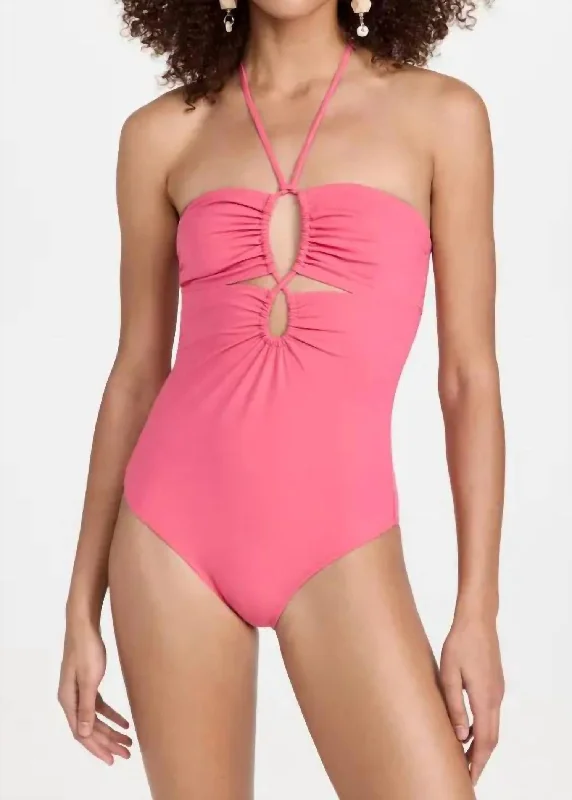 Minorca Maillot One Piece Swimsuit In Honeysuckle Pink