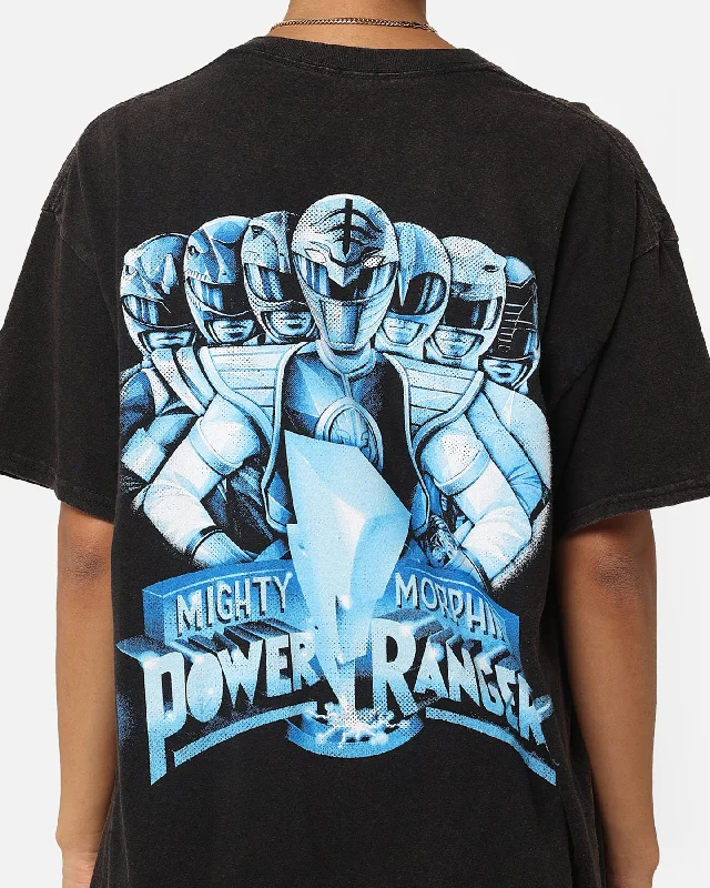 American Thrift X Power Rangers Mighty Morphin Vintage T-Shirt Black Wash