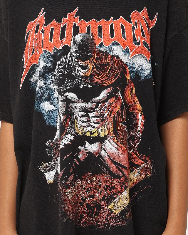 Goat Crew X DC Batman Metal Vintage T-Shirt Black Wash