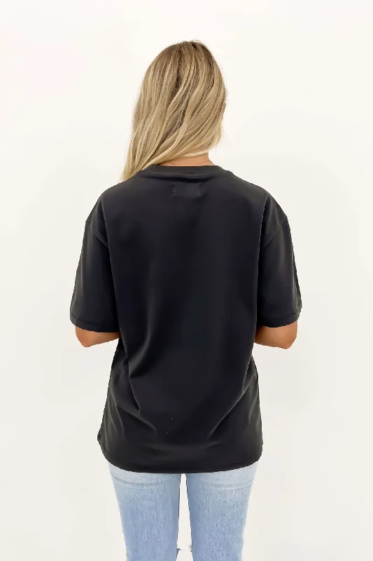 Looking Glass Slouch Tee Worn Black