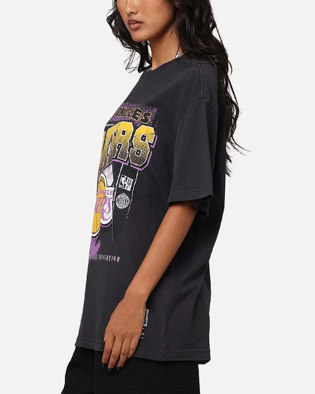 Mitchell & Ness Los Angeles Lakers Brush Off 2.0 T-Shirt Faded Black