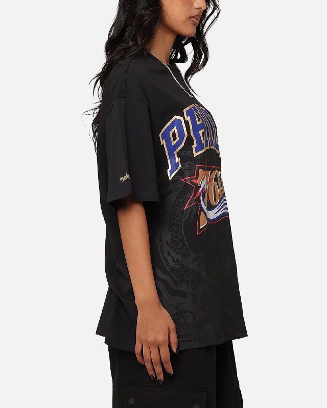 Mitchell & Ness Philadelphia 76ers Year Of The Dragon T-Shirt Faded Black