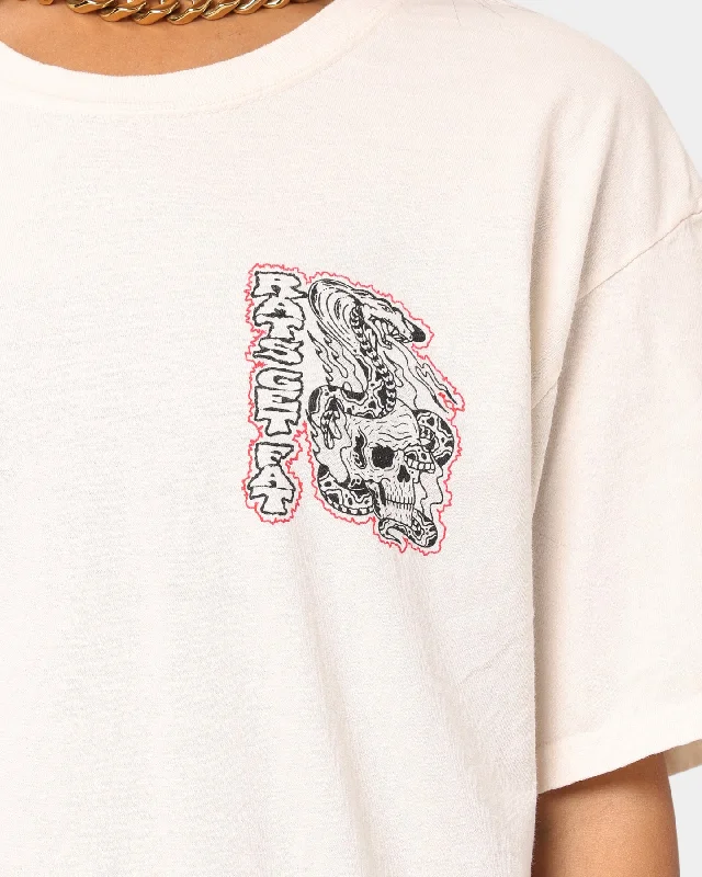 Rats Get Fat Serpent Vintage T-Shirt Off White