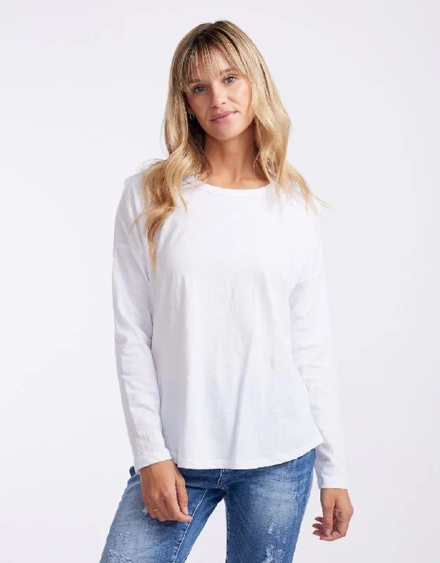 Stella Relaxed Long Sleeve Tee - White