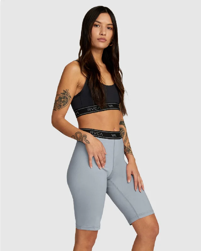 Base Biker Shorts 10.5"" - Grey Heather