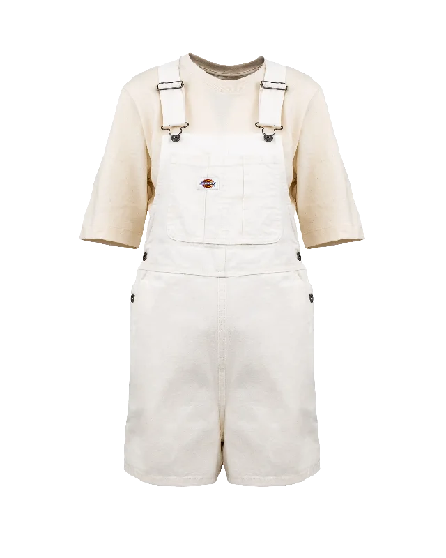 Duck Canvas Bib Shorts in Cloud