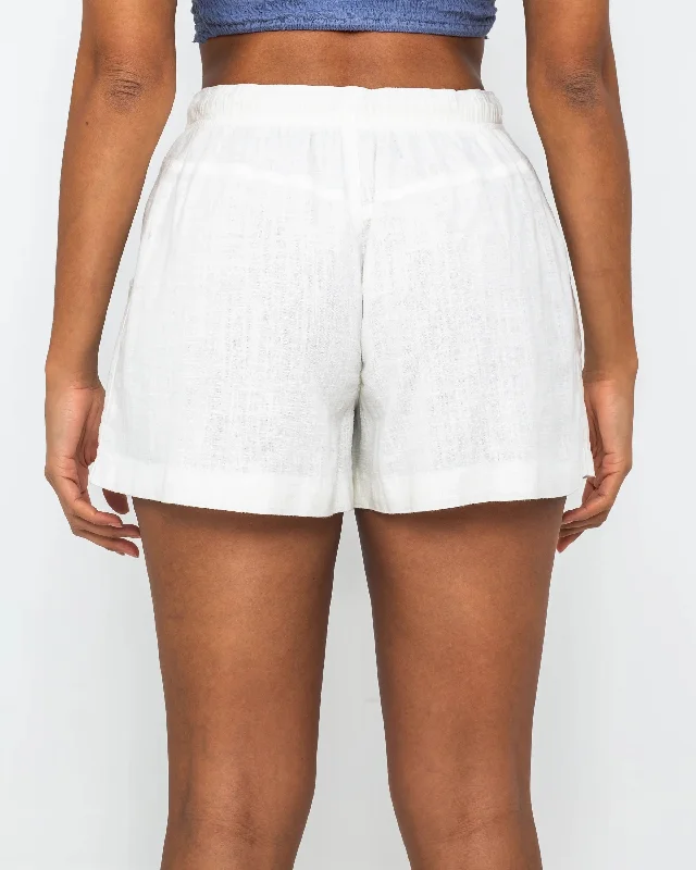 Westmoreland Linen Shorts in Ivory