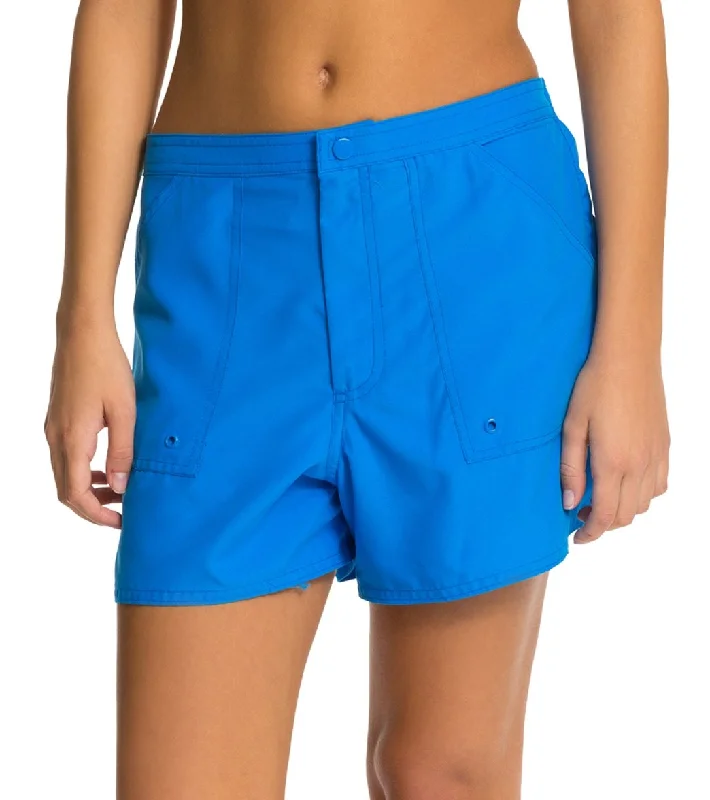 Maxine Solids Woven Board Shorts Royal