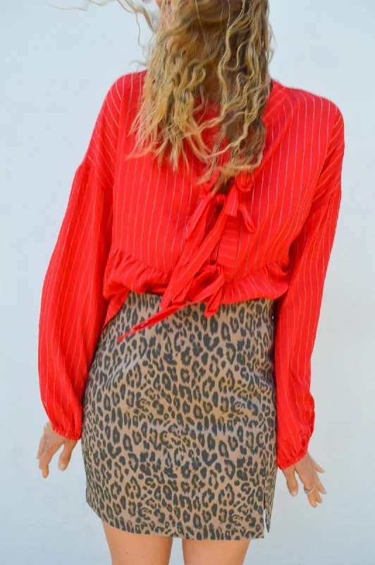 Object Seni Leopard Mini Skirt