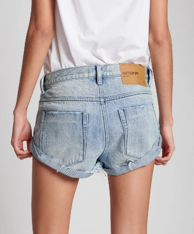 OneTeaspoon Womens Salty Dog Low Waist Bandits Denim Short