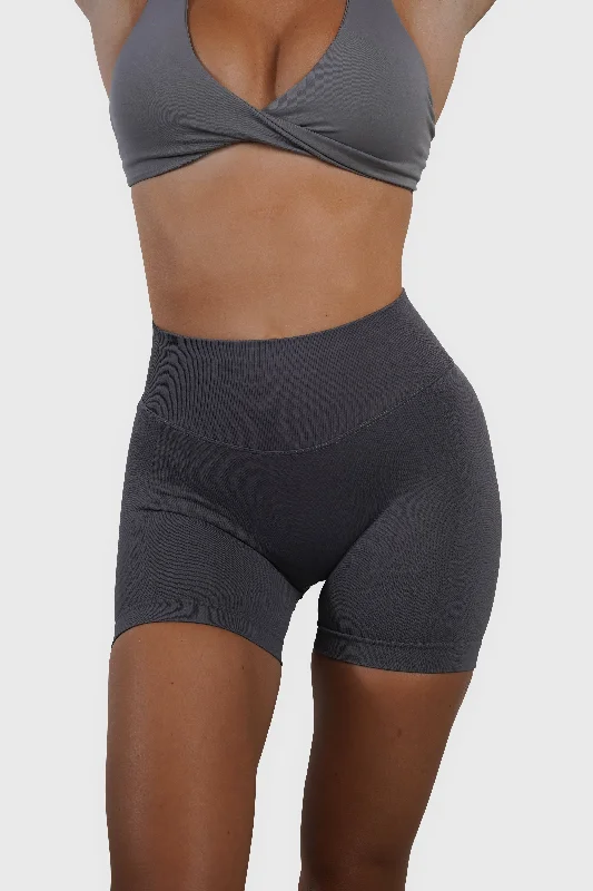 RECOIL SCRUNCH SHORTS - STORM