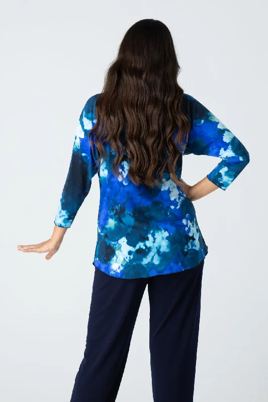 Galaxy Print Jersey 3/4 Sleeve Top