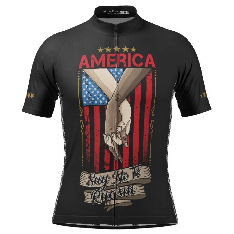 Men's America Says No To Racism Short Sleeve Cycling Jersey