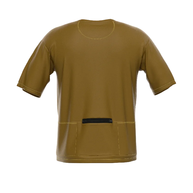 Men's Earth Matte Colors Short Sleeve Cycling Shirt