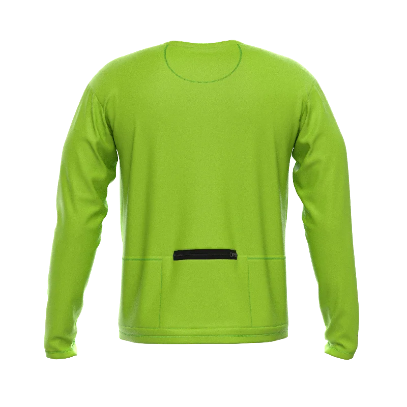 Men's Hi Vis Colors Long Sleeve Cycling Shirt